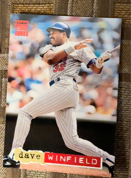 1994 Topps Stadium Club #288 Dave Winfield — front