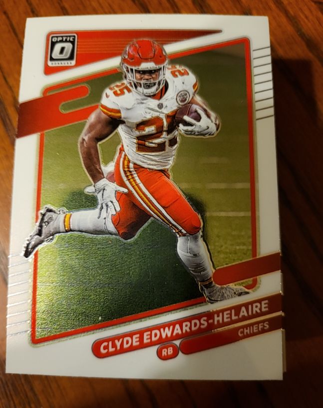 2021 Panini Donruss Optic #35 Clyde Edwards-Helaire — front