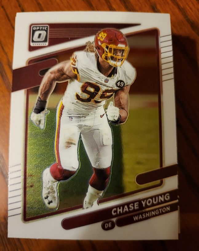 2021 Donruss Optic #5 Chase Young Washington Football Team — front