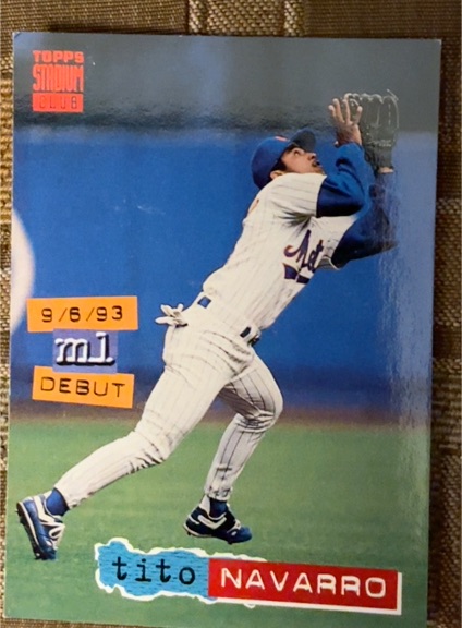 1994 Topps Stadium Club #473 Tito Navarro — front