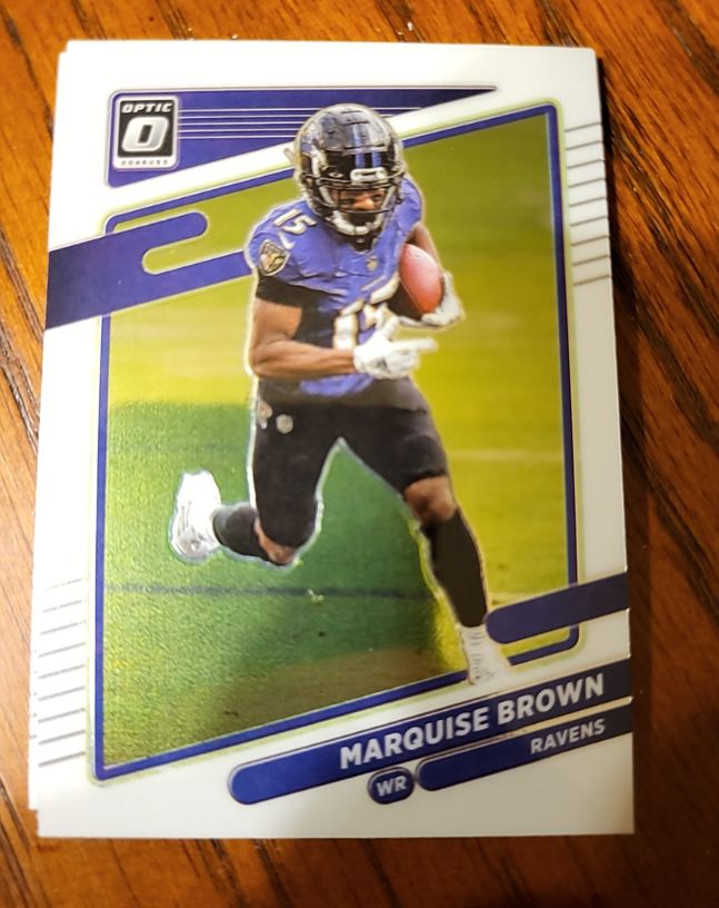 2021 Donruss Optic #126 Marquise Brown Baltimore Ravens — front