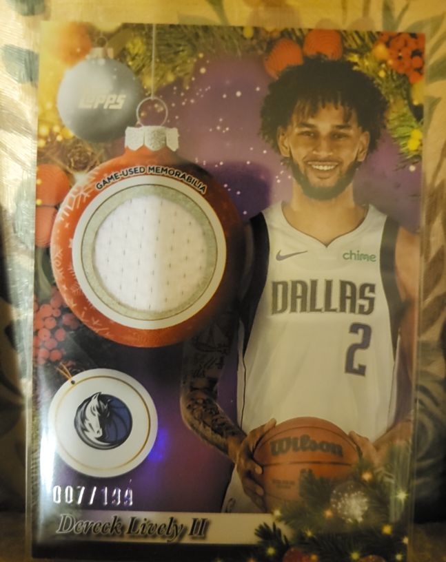 2025-26 Topps Holiday #PR-DLI Dereck Lively II — front
