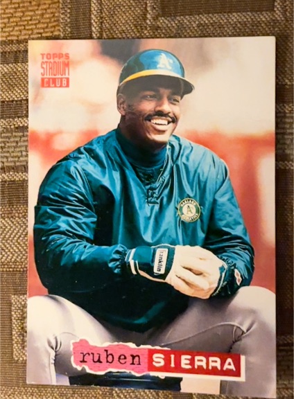 1994 Topps Stadium Club #307 Ruben Sierra — front