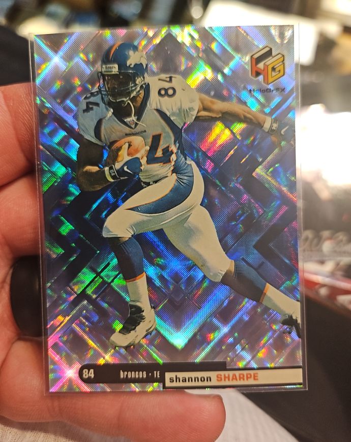 1999 Upper Deck HoloGrFX #15 Shannon Sharpe — front