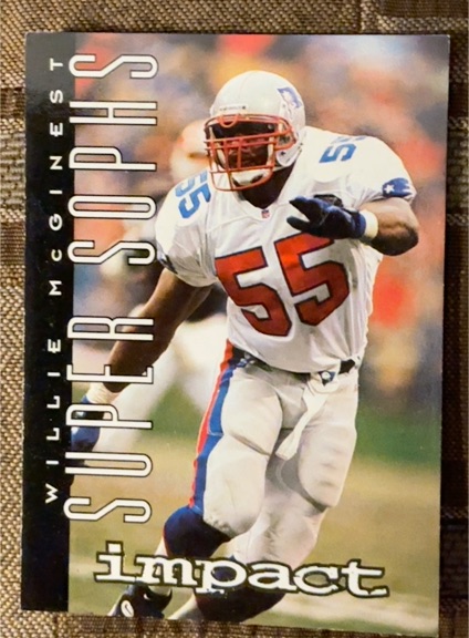 1995 SkyBox Impact #166 Willie McGinest — front