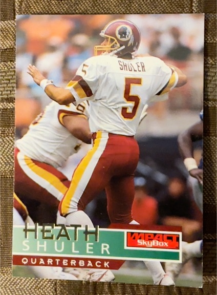 1995 SkyBox Impact #147 Heath Shuler — front