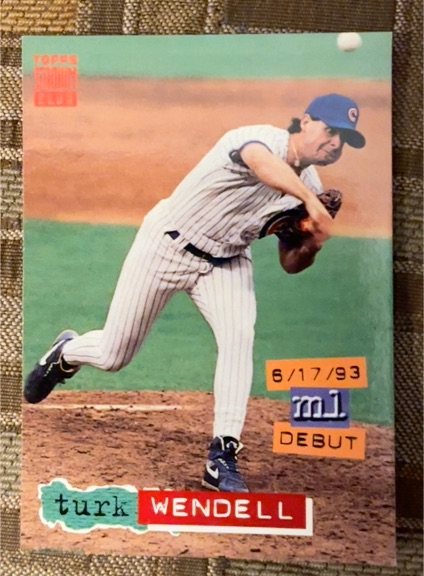 1994 Topps Stadium Club #499 Turk Wendell — front