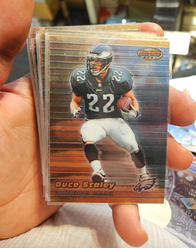 1999 Bowman's Best #71 Duce Staley — front