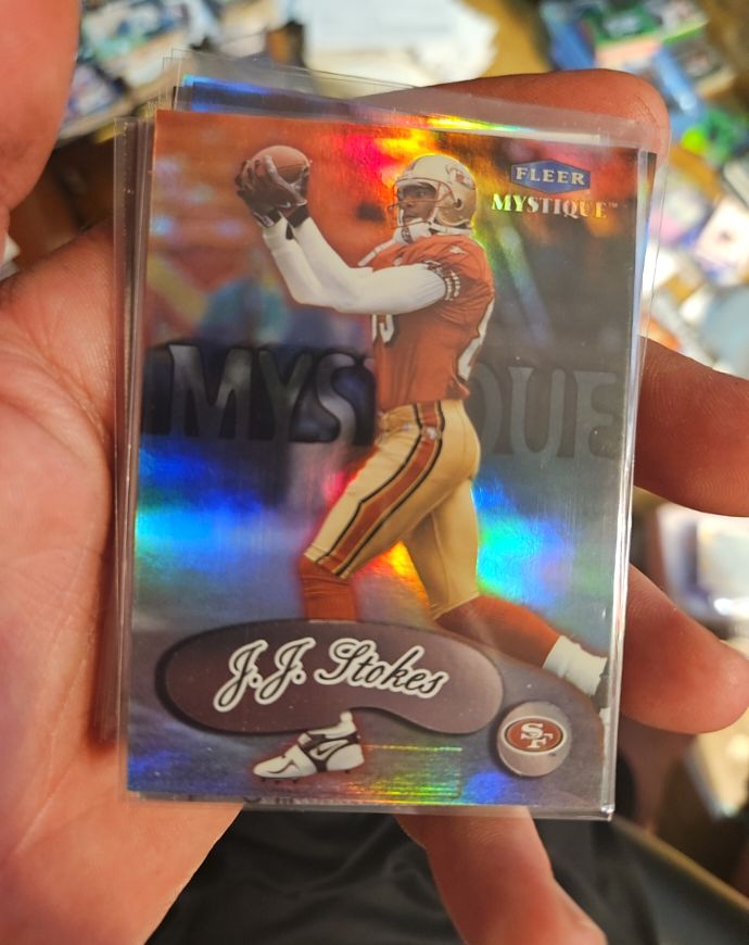1999 Fleer Mystique #3 J.J. Stokes — front