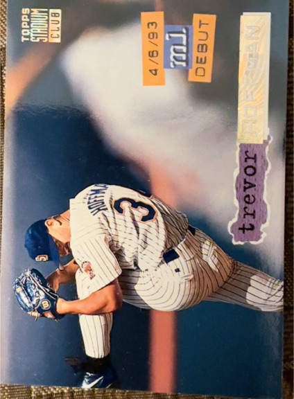 1994 Topps Stadium Club #312 Trevor Hoffman — front