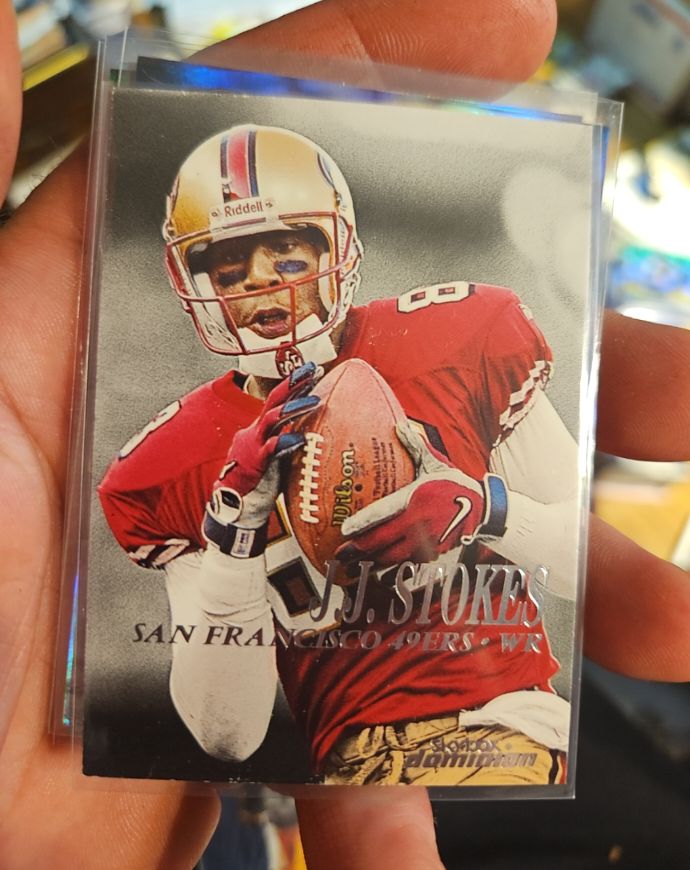 1999 Skybox Dominion #131 J.J. Stokes — front