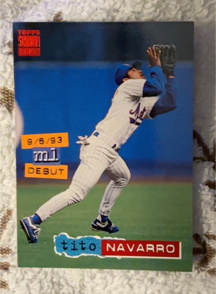 1994 Topps Stadium Club #473 Tito Navarro — front