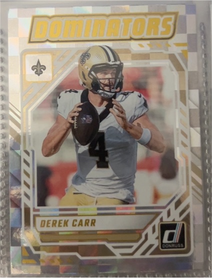 2025 Panini Donruss Dominators #DOM-DCR Derek Carr — front