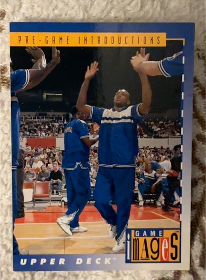 1993-94 Upper Deck Game Images #461 Mitch Richmond Pre-Game Introductions — front