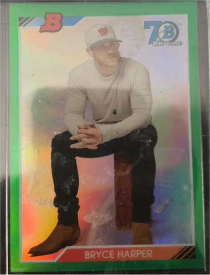 2017 Bowman Chrome #92B-BH Bryce Harper — front