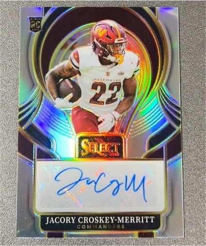 2025 Panini Select #SIP-JCM Jacory Croskey-Merritt — front