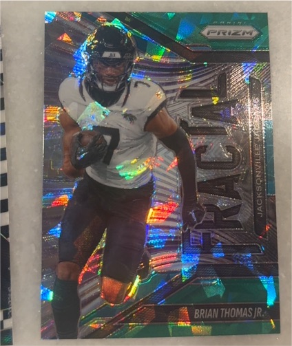 2025 Panini Prizm #9 Brian Thomas Jr. Fractal — front