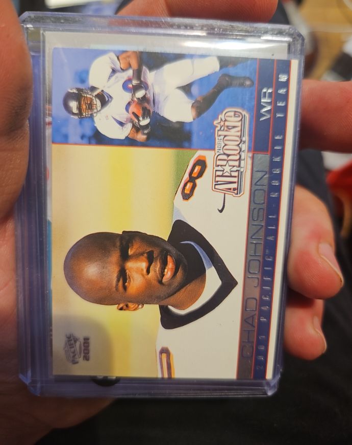 2001 Pacific All-Rookie #4 Chad Johnson — front