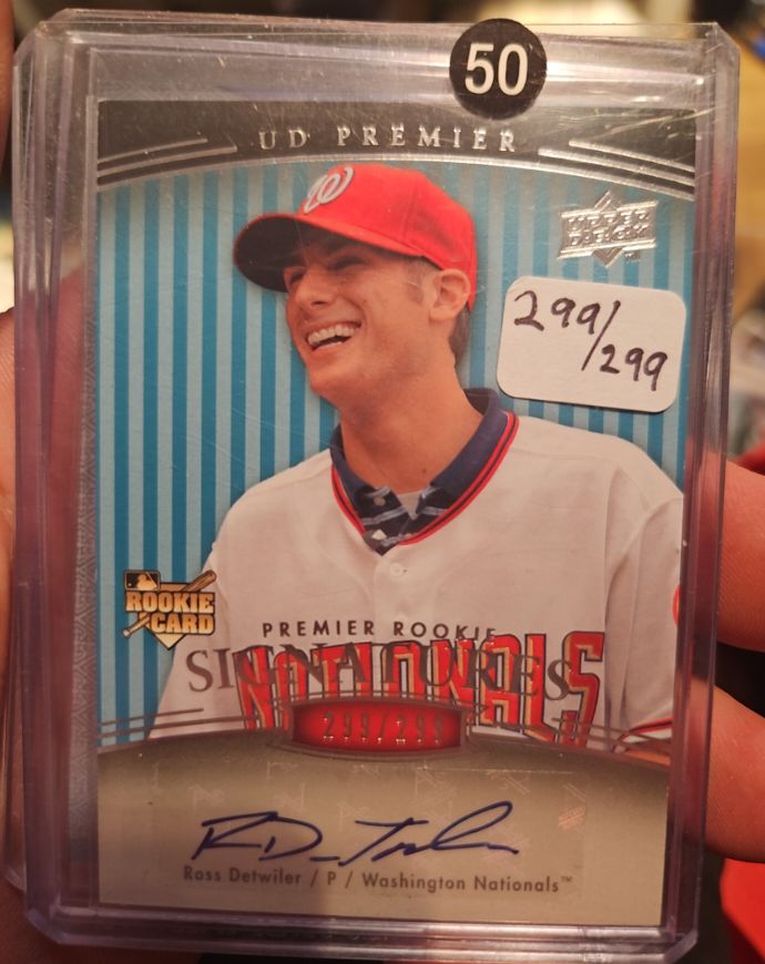2008 Upper Deck Premier #212 Ross Detwiler Premier Rookie Signatures — front
