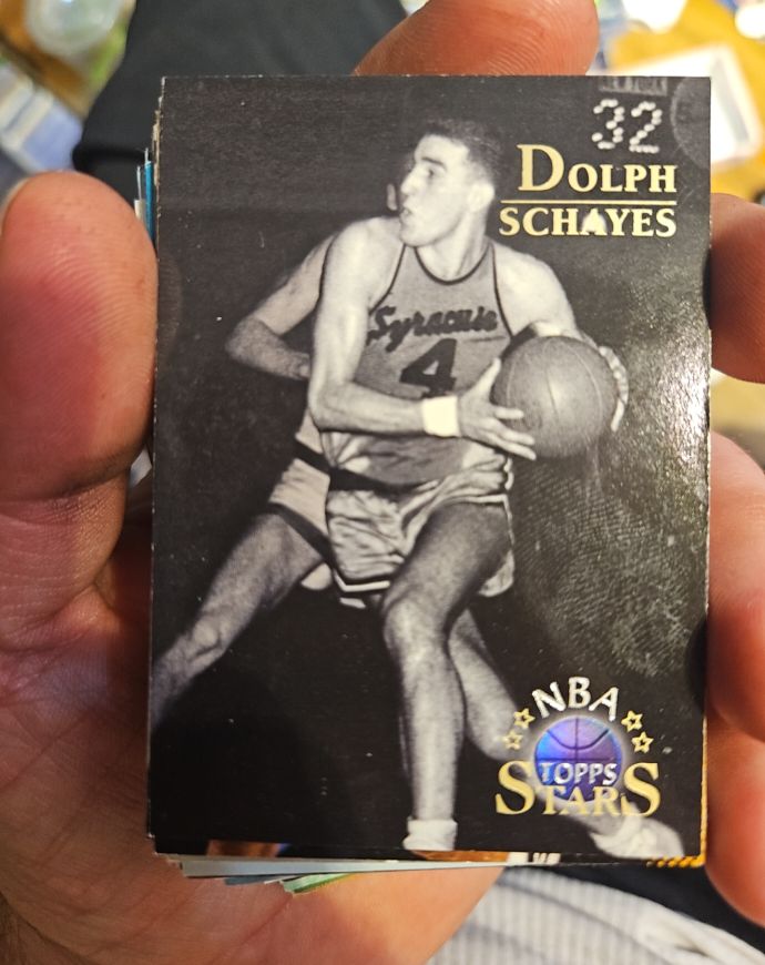 1996-97 Topps Stars #41 Dolph Schayes — front