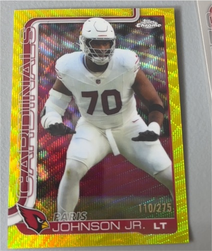 2025 Topps Chrome #3 Paris Johnson Jr. — front