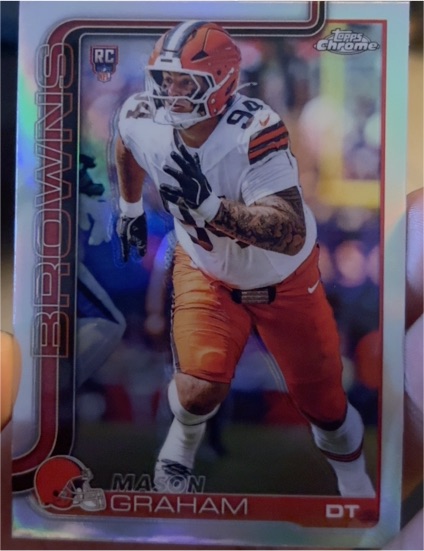 2025 Topps Chrome Football #302 Mason Graham — front