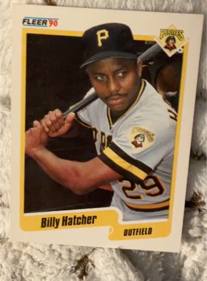 1990 Fleer #467 Billy Hatcher — front