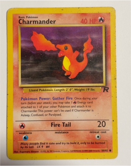 1999 Pokémon #50 Charmander Team Rocket — front