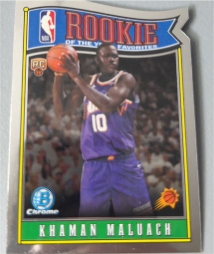 2025-26 Topps Bowman Chrome Rookie of the Year Favorites #RY-10 Khaman Maluach — front