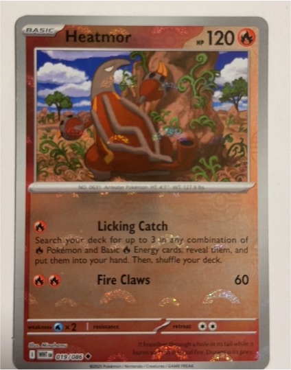 2025 Pokémon #019 Heatmor — front
