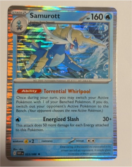2023 Pokémon TCG SV: White Flare #023 Samurott — front