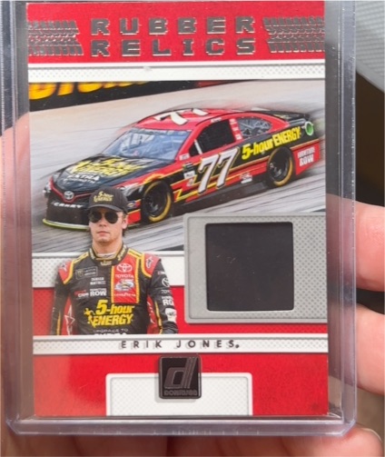 2018 Donruss Racing #RR-EJ Erik Jones Rubber Relics — front