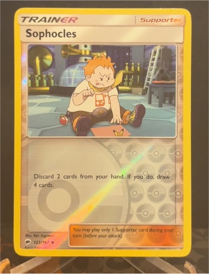 2017 Pokémon Burning Shadows #123 Sophocles — front