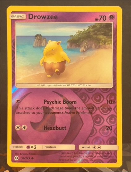 2017 Pokémon Sun & Moon #59 Drowzee — front