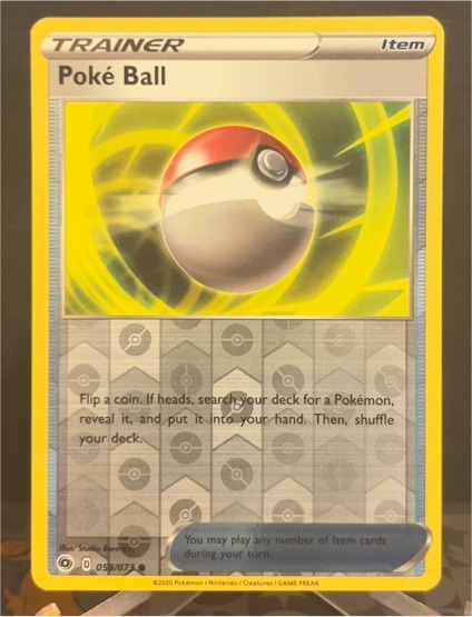 2020 Pokemon Champion's Path #059 Poke Ball — front