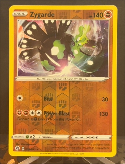 2020 Pokémon Champion's Path #028 Zygarde — front