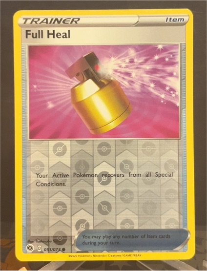 2020 Pokemon Champions Path #051 Full Heal — front