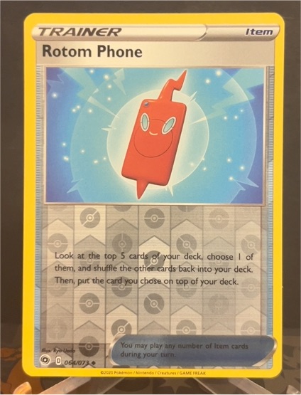 2020 Pokémon Champion's Path #64 Rotom Phone — front