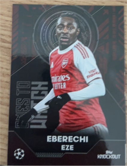 2025-26 Topps Premier League #BE-15 Eberechi Eze Black Edge Edition — front