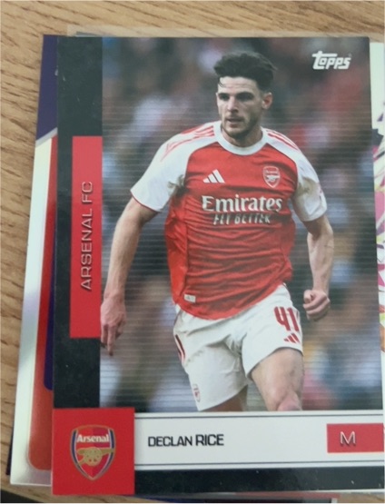 2025 Topps Arsenal FC #M Declan Rice — front