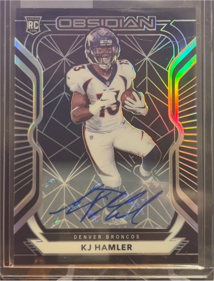 2020 Panini Obsidian #119 KJ Hamler Rookie Auto — front