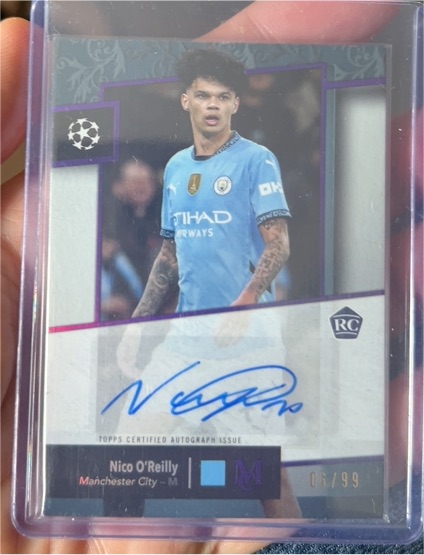 2024-25 Topps Merlin UEFA Club Competitions #06 Nico O'Reilly — front