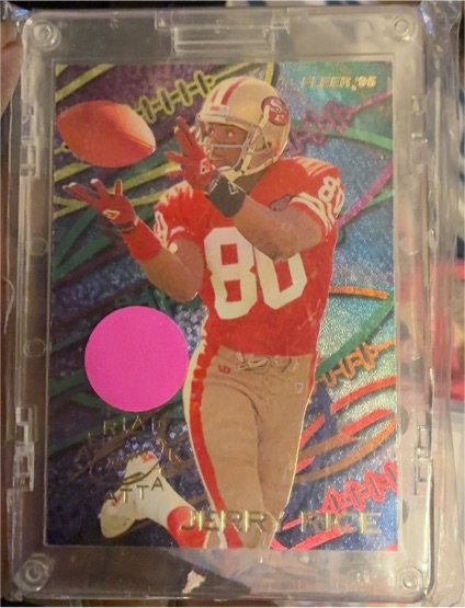 1995 Fleer Aerial Attack #4 Jerry Rice — front