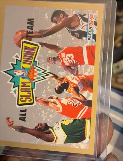 1992-93 Fleer All Slam Dunk Team — front