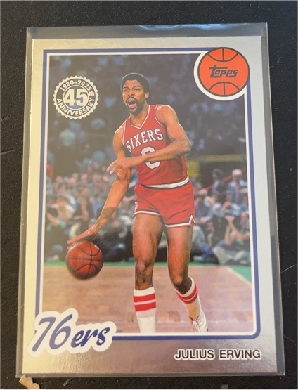 2025 Topps 45th Anniversary #80BK-2 Julius Erving — front