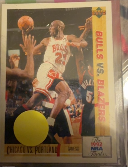 1991-92 Upper Deck #172 Michael Jordan Bulls vs. Blazers — front