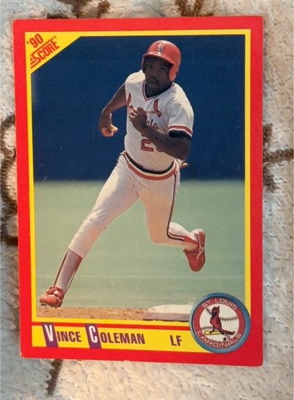 1990 Score #260 Vince Coleman — front