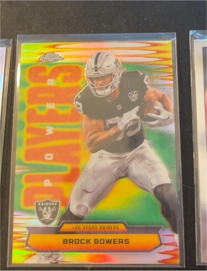 2025 Topps Chrome #PP-31 Brock Bowers Power Players Refractor — front