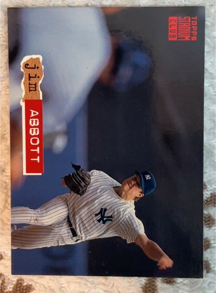 1994 Topps Stadium Club #516 Jim Abbott — front