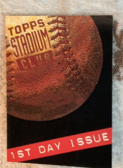 1994 Topps Stadium Club 1st Day Issue Infocard #1 — front